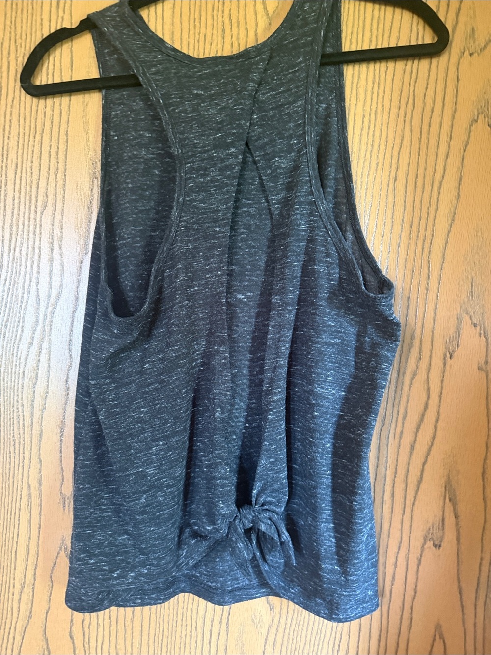 Victoria's Secret Sport Heather Charcoal Gray Racerback Tank‎ Top - Picture 2 of 3